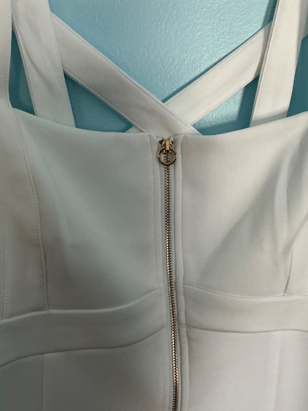 Calvin Klein Women's Dress White Zipper New Size 14 - Picture 8 of 8